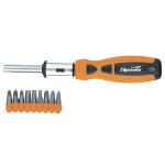 Отвертка реверсивная, набор бит, 10 шт., CrV// Sparta 115455