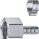 Переходник штуцер ″елочка″ 10 мм - 1/2″F Вн., с обжимным хомутом Зубр Профессионал 64923-1/2-10