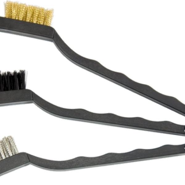 Набор щеток, 3 шт., металлические с пластмассовой ручкой, малые// Matrix	74860